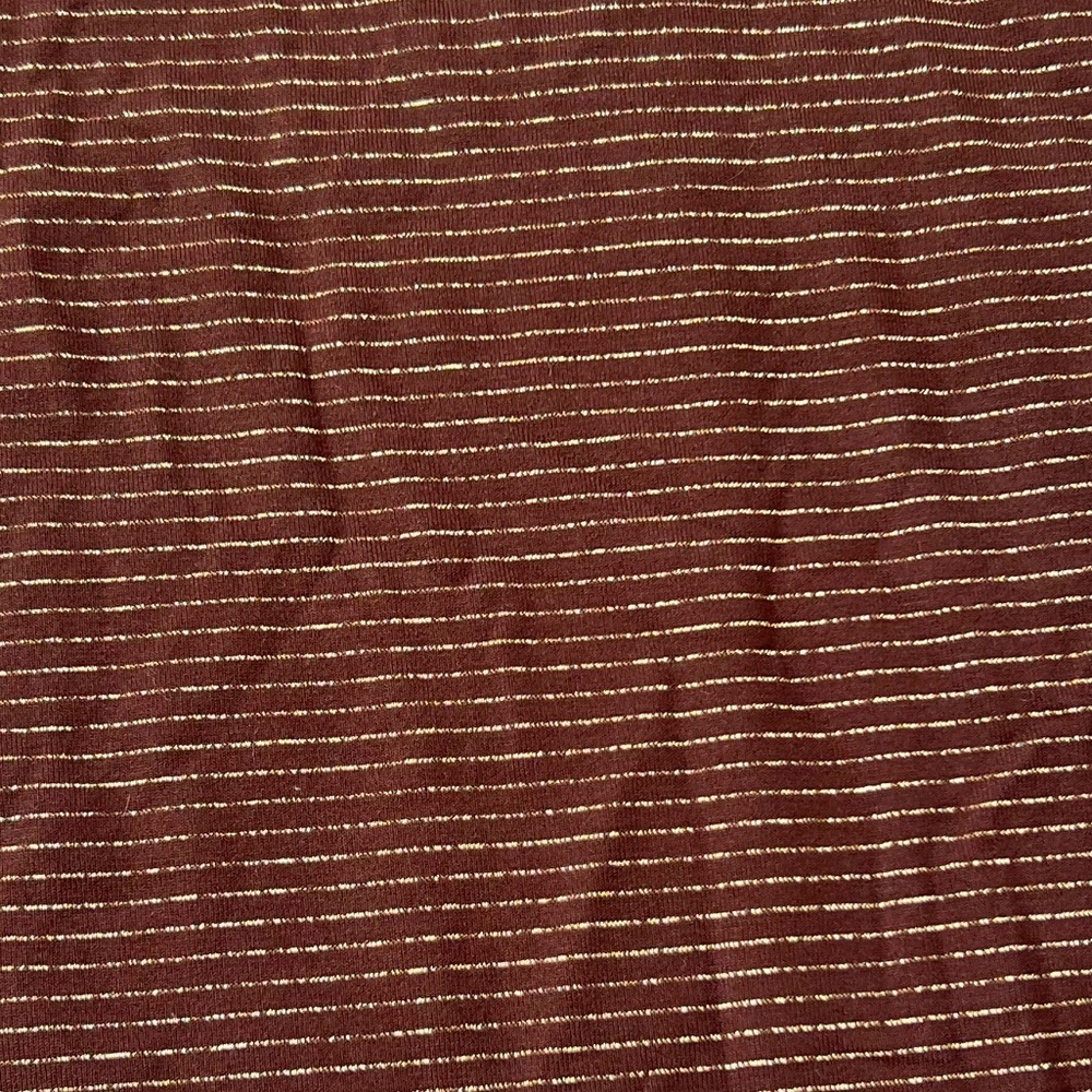 Reformation Brown Striped Short Sleeve Tee - Picture 7 of 8